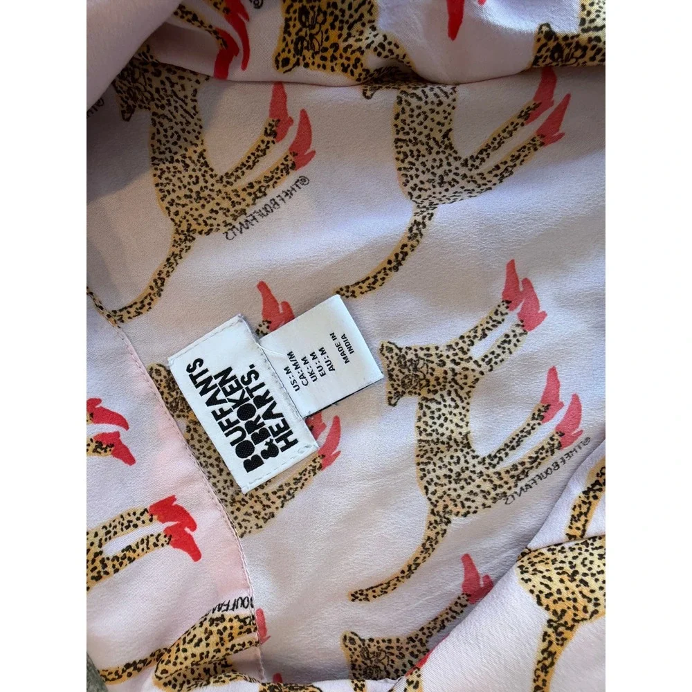 Bouffants & Broken Hearts Pajama Set‎ Medium Leopard Boots RHORI Lounge Shorts